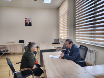 Tərtər Rayon İcra Hakimiyyətində mütəmadi olaraq vətəndaşların müraciətləri dinlənilir