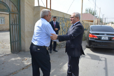 Tərtər Rayon İcra Hakimiyyətinin başçısı 27 Sentyabr – Anım Günü ilə əlaqədar Vətən müharibəsi şəhidi Qəhrəmanlı Yaqubun  ailəsini ziyarət edib