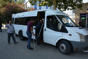 Tərtərdən 18 nəfər qazi müalicə və istirahət üçün Naftalan şəhərinə yola salnıb