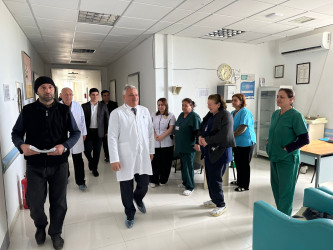 İcra başçısı “Tərtər Rayon Mərkəzi Xəstəxanası” Publik Hüquqi Şəxsində göstərilən tibbi xidmətin səviyyəsi ilə tanış olub