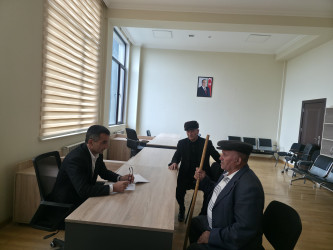 Tərtər Rayon İcra Hakimiyyətində mütəmadi olaraq vətəndaşların müraciətləri dinlənilir