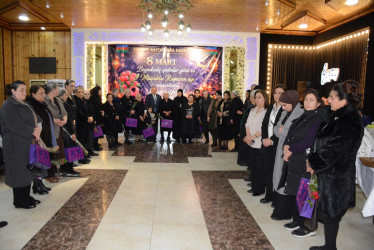 Tərtərdə 8 Mart Beynəlxalq Qadınlar Günü münasibətilə tədbir keçirilib