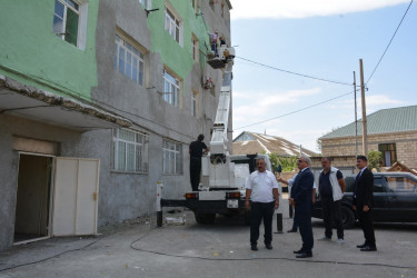 Tərtər şəhərində “Şəhərsalma və Memarlıq İli” çərçivəsində abadlıq-quruculuq, təmir-bərpa işləri davam etdirilir