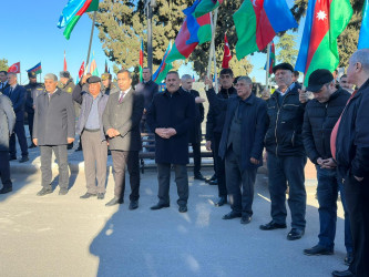 Birinci Qarabağ müharibəsi şəhidi Nofəl Əsgərovla vida mərasimi keçirilib