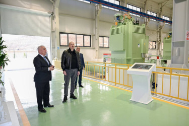 İlham Əliyev Ağdərə rayonunda “Qozlukörpü” Su Elektrik Stansiyasının açılışında iştirak edib