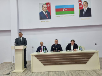 “Tərtərdə şagirdlərə narkomaniya və mənfi vərdişlərdən qorunma ilə bağlı maarifləndirici tədbir keçirilib”