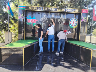 27 sentyabr Anım gününün beşinci ildönümü ilə əlaqədar rayon ərazisində şəhid məzarlarının və abidələrinin, baralyeflərin, şəkil lövhələrinin ətrafında təmizlik işləri aparılıb