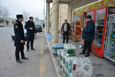 Tərtərdə qanunsuz küçə ticarəti ilə bağlı reyd keçirilib