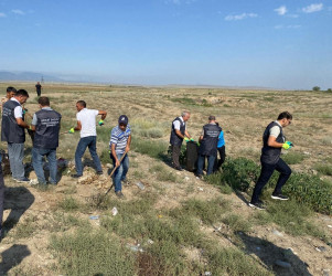 “Yaşıl dünya naminə həmrəylik ili” çərçivəsində növbəti təmizlik aksiyası Tərtər Suqovuşan avtomobil yolunun ətrafında keçirilib