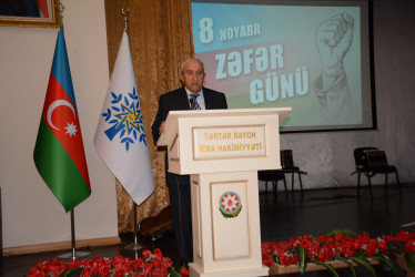 Tərtərdə Konstitusiya və Suverenlik İli çərçivəsində “Şanlı Zəfər tariximiz” adlı ümumrayon tədbiri keçirilib