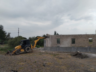 Tərtərdə daha bir qanunsuz tikili aşkarlanaraq sökülüb