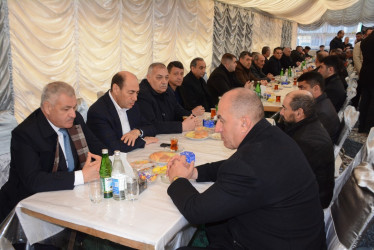 İcra başçısı Birinci Qarabağ müharibəsi şəhidləri Qılman Hacıyevin, Hidayət Vəliyevin və Qurban Göyüşovun yas mərasimində iştirak edib