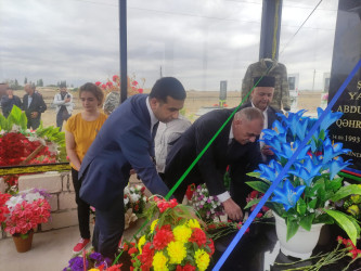 Tərtərdə Vətən müharibəsi şəhidi Qəhramanlı Yaqubun ad günü məzarı önündə qeyd olundu