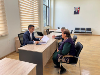 Tərtər Rayon İcra Hakimiyyətində mütəmadi olaraq vətəndaşların müraciətləri dinlənilir