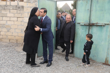 Tərtərdə “Konstitusiya və Suverenlik İli” çərçivəsində şəhid Surxayzadə Cahangirin ailəsi ziyarət edilib