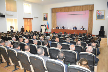 Tərtərdə prezident İlham Əliyevin YAP-ın VIII Qurultayındakı proqram xarakterli nitqindən irəli gələn məsələlərlə bağlı müşavirə keçirilib