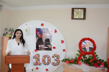 Tərtər Peşə Məktəbində Ümummilli Lider Heydər Əliyevin 103-cü ildönümü qeyd olunub