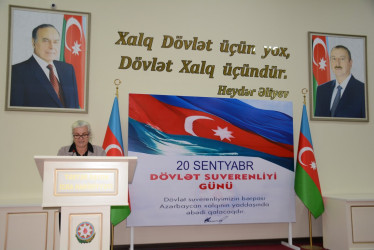Tərtərdə Azərbaycan Respublikasının Dövlət Suverenliyi Gününə həsr olunmuş tədbir keçirilib