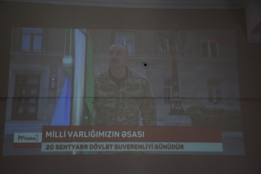 Tərtərdə Azərbaycan Respublikasının Dövlət Suverenliyi Gününə həsr olunmuş tədbir keçirilib