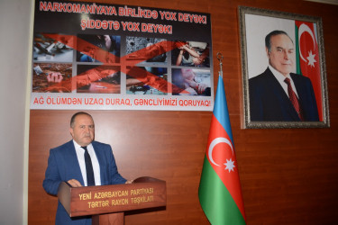 26 iyun–Narkomaniya və narkobiznesə qarşı Beynəlxalq Mübarizə gününə həsr olunmuş tədbir keçirilib