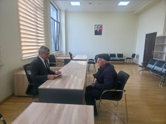 Tərtər Rayon İcra Hakimiyyətində mütəmadi olaraq vətəndaşların müraciətləri dinlənilir
