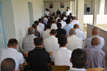 Tərtər Rayon İcra Hakimiyyətinin başçısı Müstəqim Məmmədovun növbəti səyyar-qəbul görüşü Poladlı kəndində keçirilib