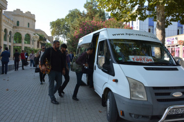 Tərtərdən 18 nəfər qazi müalicə və istirahət üçün Naftalan şəhərinə yola salnıb