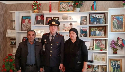 Vətən Müharibəsi şəhidi Cahangir Surxayzadənin beşinci ildönümü ilə əlaqədar məzarı və ailəsi ziyarət edilib