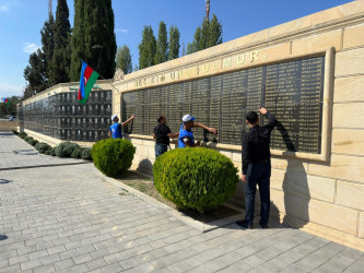 27 sentyabr Anım günü ərəfəsində rayon ərazisində yerləşən şəhidlərin xatirəsinə ucaldılmış abidə və bulaqların ətrafında təmizlik işləri aparılıb