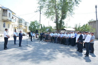 Rayon rəhbərinin növbəti səyyar qəbul-görüşü şəhərin şəhid Nicat İsgəndərov, Vasif Hüseyinov və Nəriman Nərimanov küçələrində keçirilib.