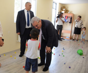 İcra başçısı Bayandur kənd körpələr evi-uşaq bağçasında mövcud şəraitlə tanış olub