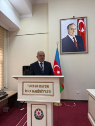 “Baytarlıq sahəsində həyata keçirilən xidmətlərin təkmilləşdirilməsi ilə bağlı bəzi tədbirlər haqqında” Azərbaycan Respublikası Prezidentinin 2020-ci il 22 aprel tarixli, 998 nömrəli Fərmanının 6-cı bəndinə uyğun olaraq Tərtər Rayon İcra Hakimiyyətinin inzibati binasında tədbir keçirilmişdir.