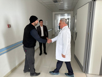 İcra başçısı “Tərtər Rayon Mərkəzi Xəstəxanası” Publik Hüquqi Şəxsində göstərilən tibbi xidmətin səviyyəsi ilə tanış olub