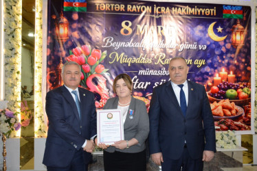 Tərtərdə 8 Mart Beynəlxalq Qadınlar Günü münasibətilə tədbir keçirilib