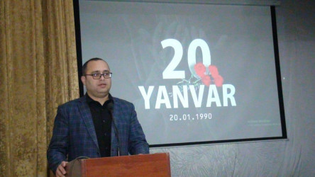 Tərtərdə 20 Yanvar faciəsinin 36-cı ildönümünə həsr olunmuş film nümayiş etdirilib