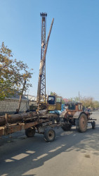 Tərtər şəhərinin Cavanşir küçəsində elektrik dirəkləri və naqilləri yenisi ilə əvəz olunur