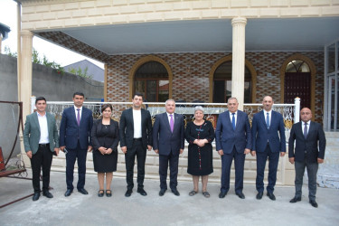 Tərtər Rayon İcra Hakimiyyətinin başçısı Müstəqim Məmmədov  “Əməkdar müəllim” Fazilə Kərimovanı 65 illik yubileyi münasibətilə ziyarət edib