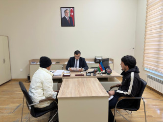 Tərtər Rayon İcra Hakimiyyətində mütəmadi olaraq vətəndaşların müraciətləri dinlənilir