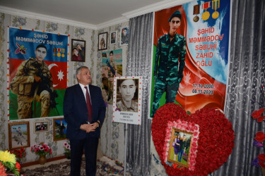 Rayon rəhbəri şəhid atası Zahid Məmmədovu 55 illik yubileyi münasibəti ilə təbrik edib