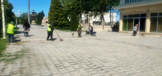 Tərtər şəhəri ərazisində abadlıq və təmizlik işləri görülüb