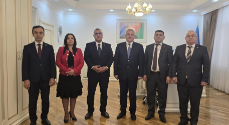 Tərtər Rayon İcra Hakimiyyətinin başçısı Mediasiya Şurası rəhbərliyini qəbul edib