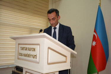 İcra başçısının sədrliyi ilə Tərtər Rayon İcra Hakimiyyəti başçısı aparatında şura iclası keçirilib