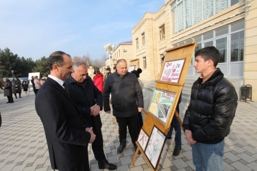 Tərtərdə "20 Yanvar faciəsi"nin 33-cü ildönümü münasibətilə rəsm sərgisi keçirilib