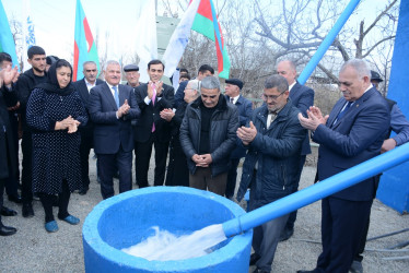 Tərtər rayonunun Kəngərli kəndində 200-ə yaxın ailəyə texniki su xətti çəkilib