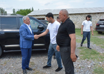 Tərtər Rayon İcra Hakimiyyətinin başçısı fermer Elbrus Salahova məxsus heyvandarlıq təsərrüfatına baxış keçirib