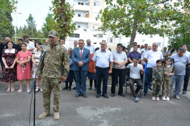 Rayon rəhbərinin növbəti səyyar qəbul-görüşü Tərtər şəhəri Elman Səfərov küçəsində keçirilib