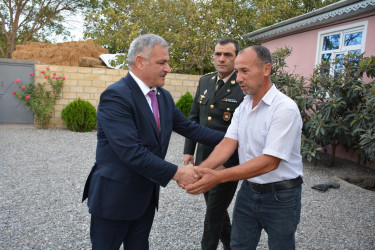 İcra başçısı Vətən müharibəsi şəhidi Məmmədov Səbuhi Zahid oğlunun ikinci ildönümü ilə əlaqədar ailəsini ziyarət edib