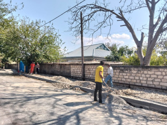 Rayon rəhbəri şəhid Məftun Əhmədzadə və Cavanşir küçələrində aparılan təmir-tikinti işləri ilə yerində tanış olub