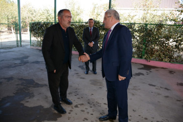 Rayon rəhbəri “Konstitusiya və Suverenlik İli” çərçivəsində Birinci Qarabağ müharibəsi əlili Sahib Əliyevlə görüşüb