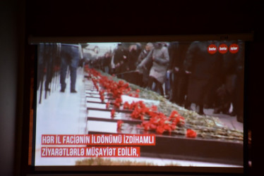 Tərtərdə 20 yanvar–hüzn gününə həsr edilmiş tədbir keçirilib